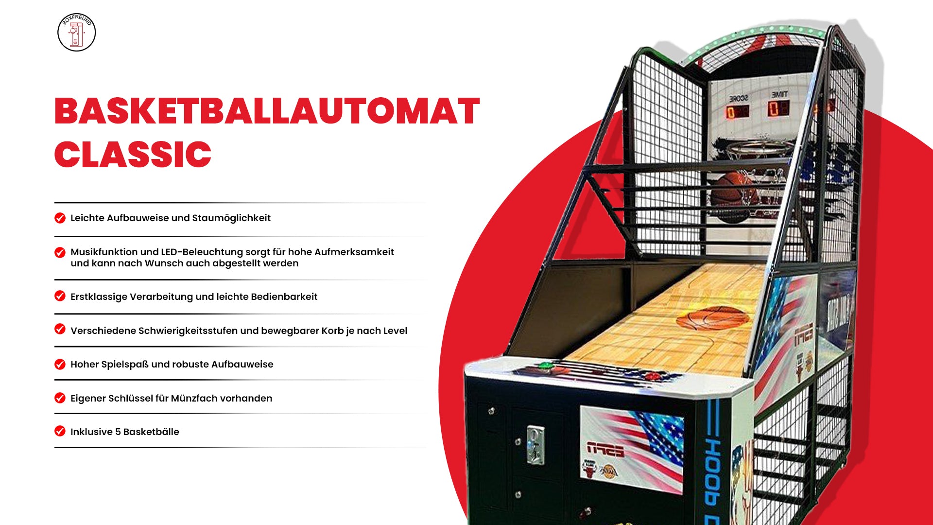 Basketballautomat Classic – Info