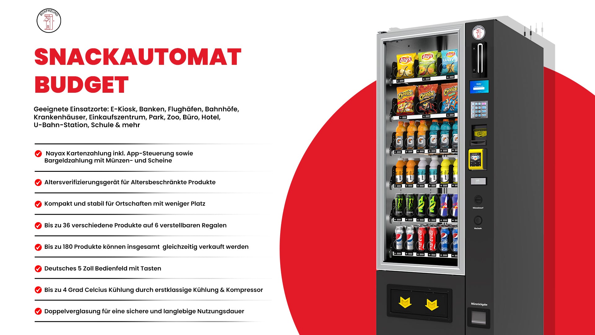 Snackautomat Budget – Info