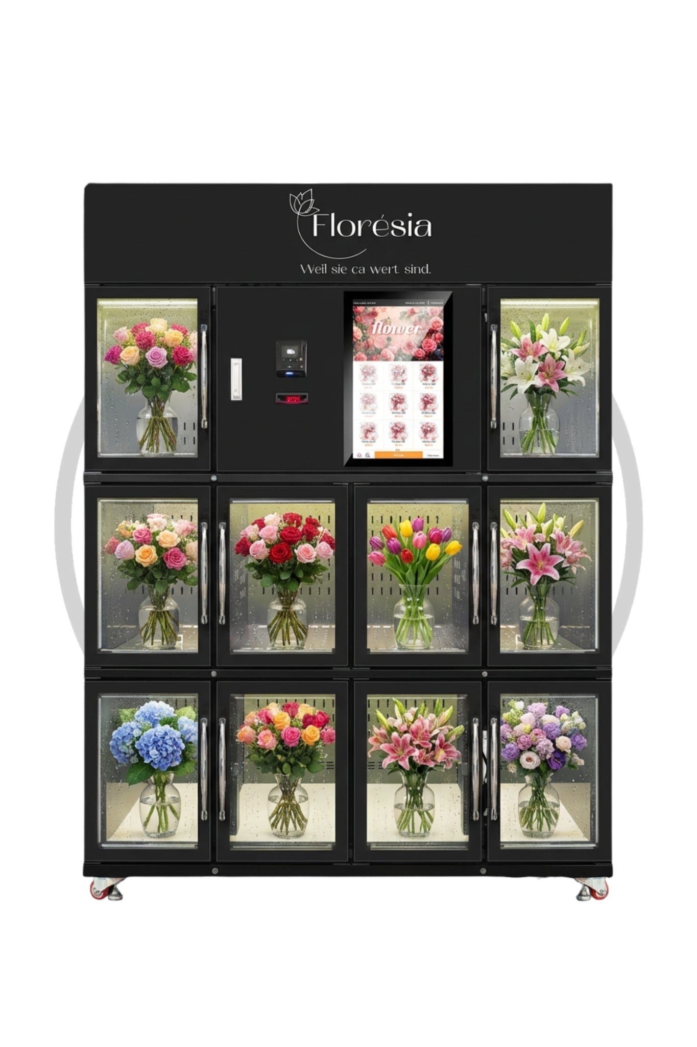 Blumenautomat Flowery mit 10 Fächer - BoxfreundWarenverkaufautomatenBlumenautomat Flowery mit 10 Fächer