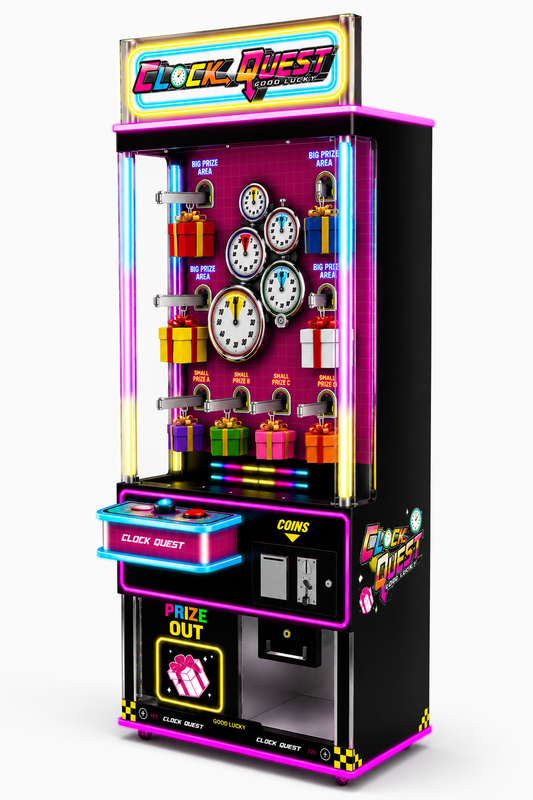 Clock Quest Timing Spielautomat mit Trostpreisfunktion - BoxfreundSpielautomatenClock Quest Timing Spielautomat mit Trostpreisfunktion