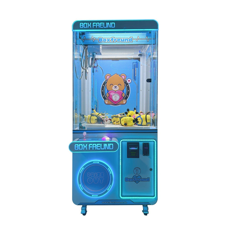 Greifautomat Greifer Claw Machine mit Münz- und Scheinwurf