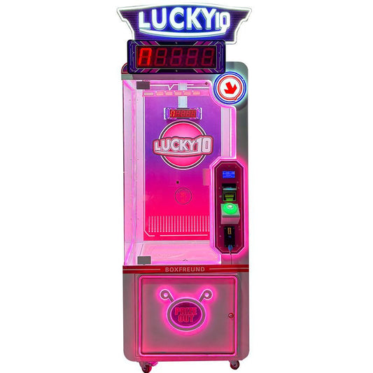 Lucky Time Lucky10 Unterhaltungsautomat mit Scheinwurf - und Münzwurf mit Trostpreisfunktion - BoxfreundSpielautomatenLucky Time Lucky10 Unterhaltungsautomat mit Scheinwurf - und Münzwurf mit Trostpreisfunktion